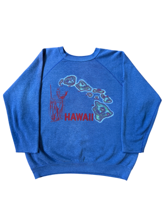 Cut Off Sleeve Navy Island Chain Size Med