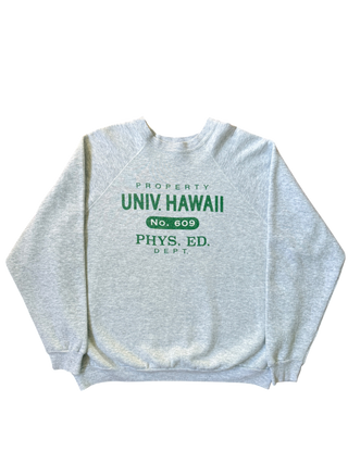 Light Heather Grey University Of Hawaii Size Large
