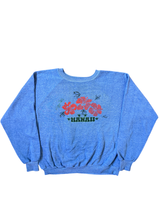 Heather Blue Handstamp Size Small