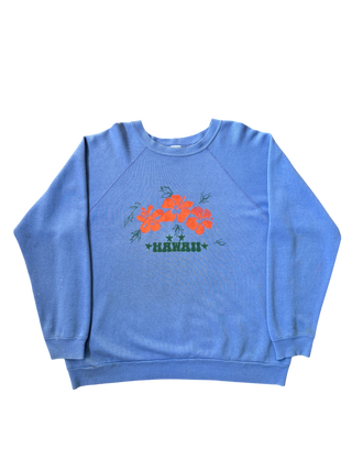 Heather Blue Handstamp Size Large