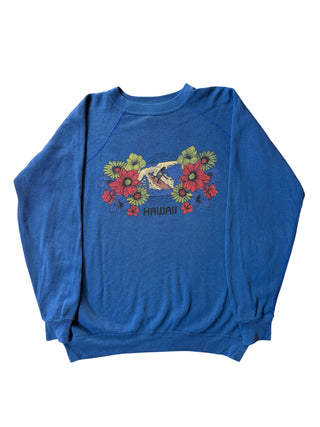 Floral Gardens Cobalt Blue Size Med