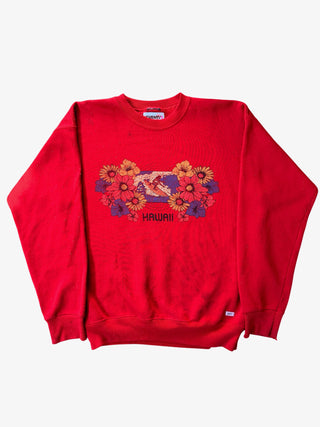 Floral Garden Brick Red Size Med