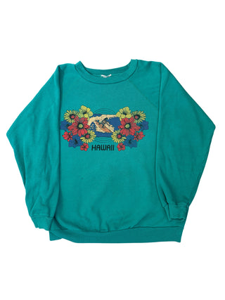 Floral Gardens Blue Green Size Med